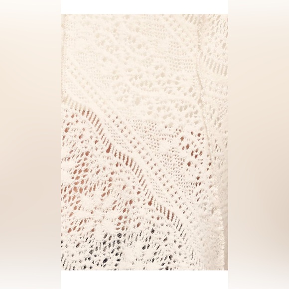 EUC Free People Coffee In The Morning In Chamoix Lace Tunic Top Medium Orig $128 - Picture 5 of 11